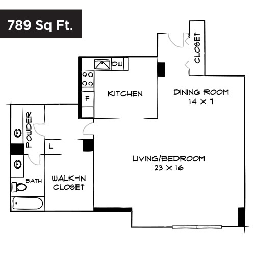 Floorplan - Willard Towers