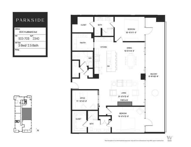Floorplan - Parkside On Pearl
