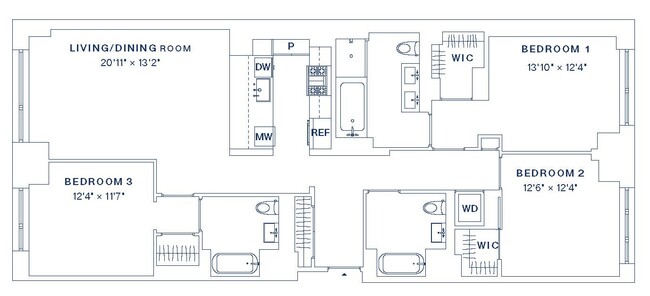 Floorplan - 222 W 80 Street