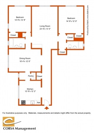 2BR/2BA - The Dalmar