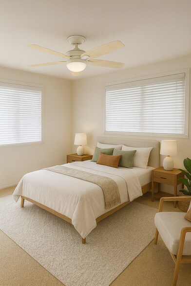 Bedroom Staged - 4224 1/2 Swift Ave