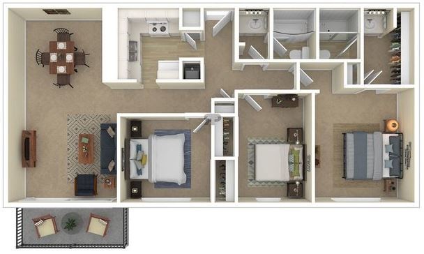 Floorplan - Cambridge at River Oaks