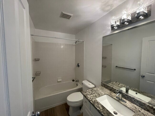 Hallway bathroom - granite countertop, single vanity sink - 91-1031 Kaipalaoa St