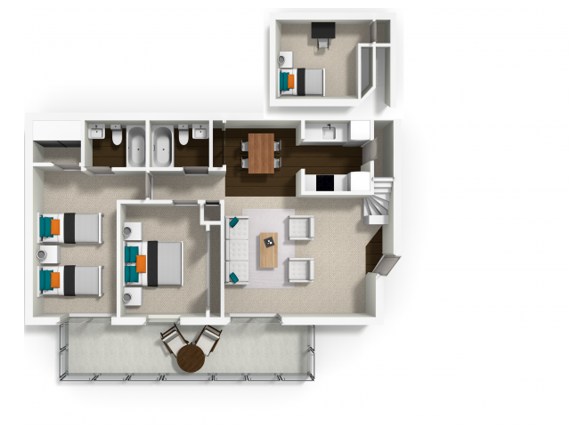 Floorplan - La Salle Apartments