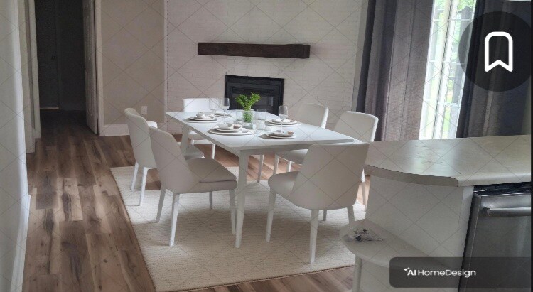 Dining room virtual decor - 805 N 1st Ave