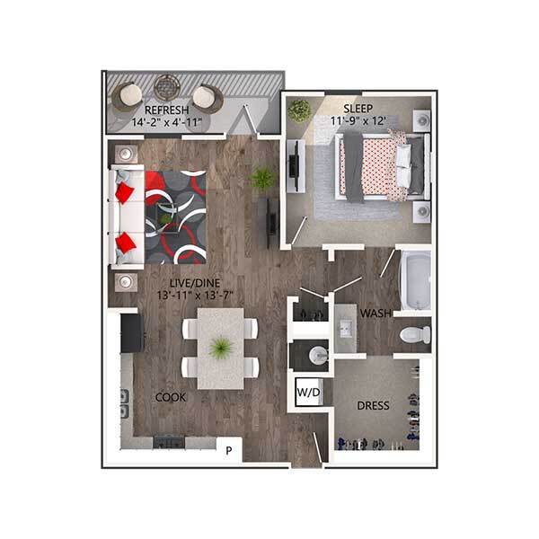 Floorplan - Reatta Ranch Apartments