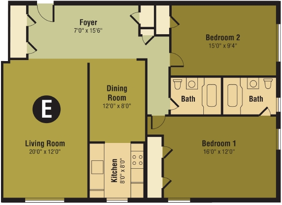 2BR/2BA - Tysens Park Apartments