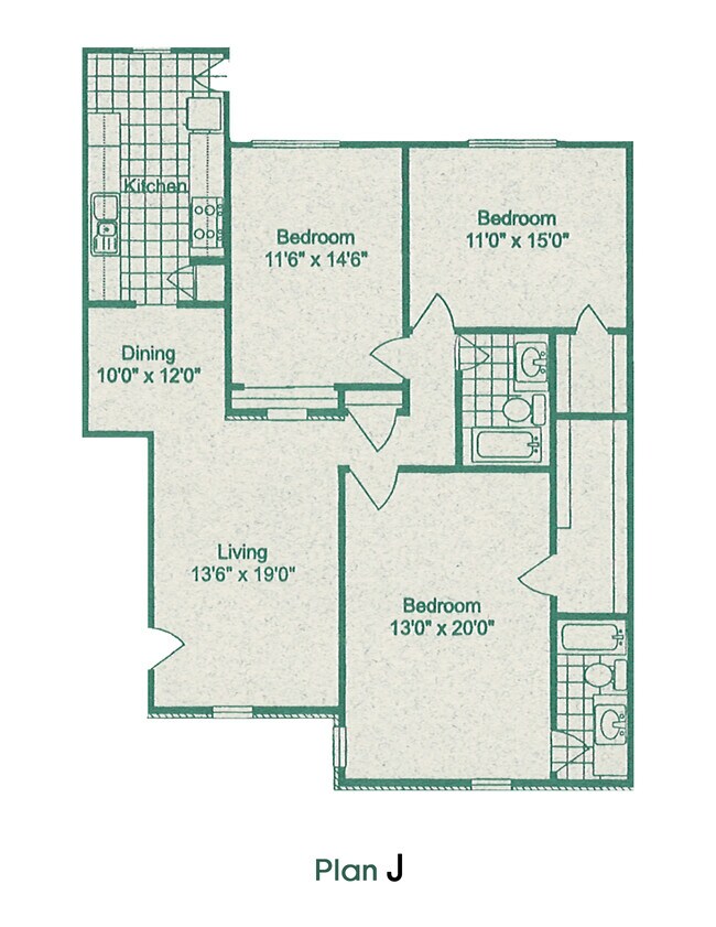 Floorplan - Amherst Apartments