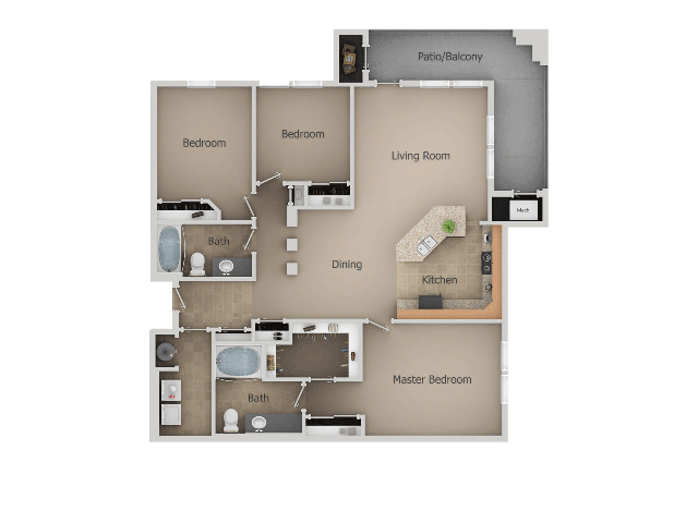 Floorplan - San Moritz Apartments