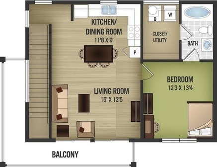 A1 Floor Plan - The Green at Waco