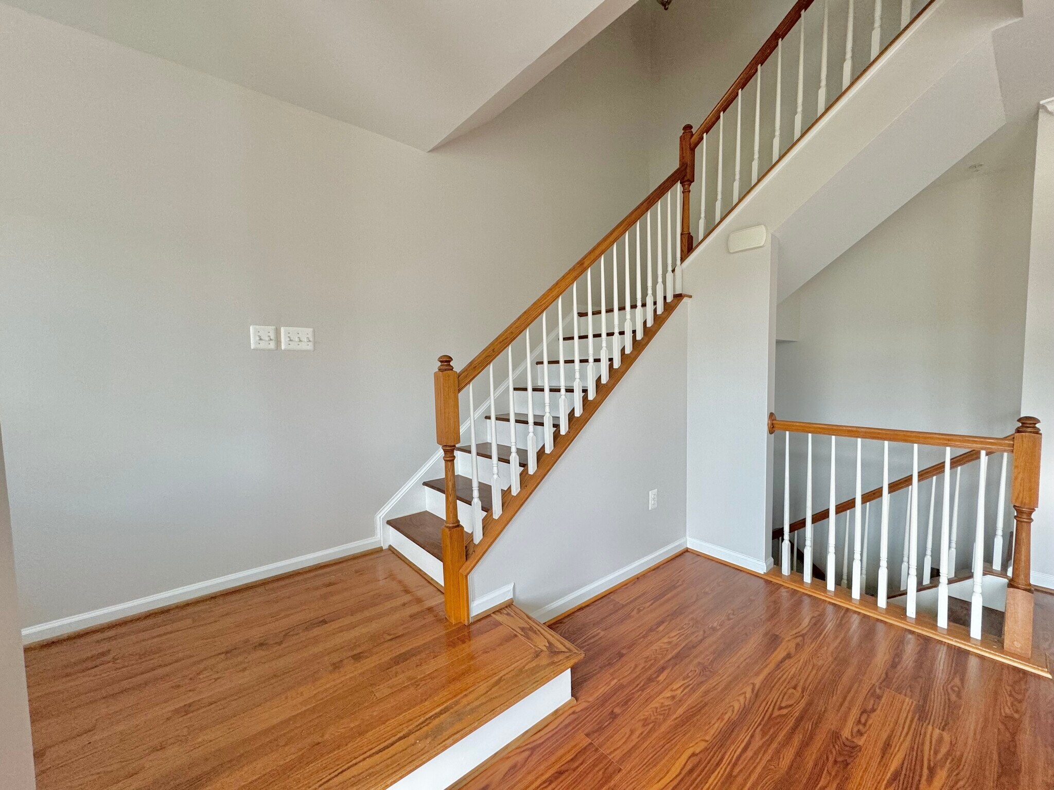 Main level stairs going up to bedrooms on 3 level - 25530 Joy Ln