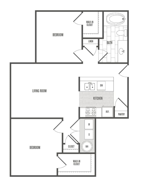 Floorplan - La Cantera Senior Apartments