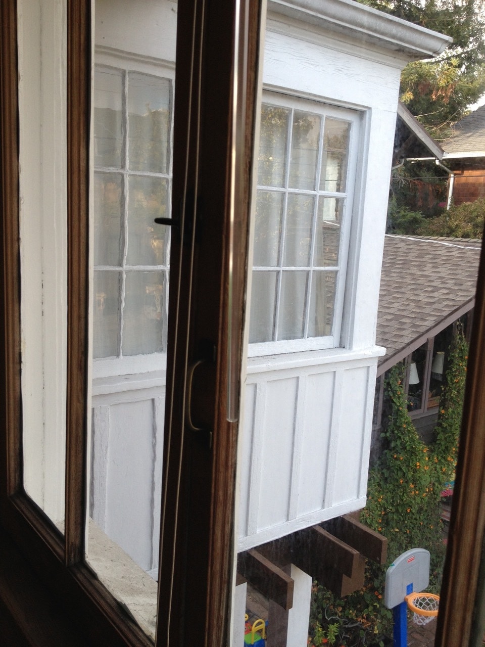 Sunroom from front bedroom side window - 2615 Parker St