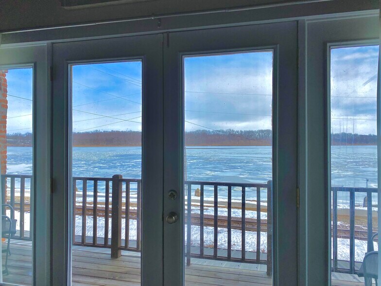 Deck with River View - 125 Water St