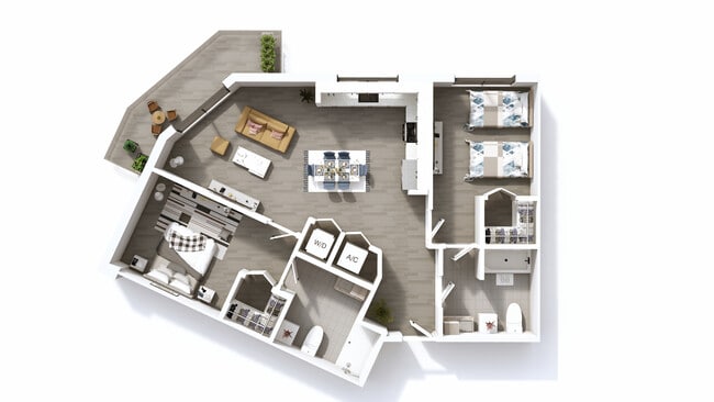 Floorplan - Bay Pointe Apartments