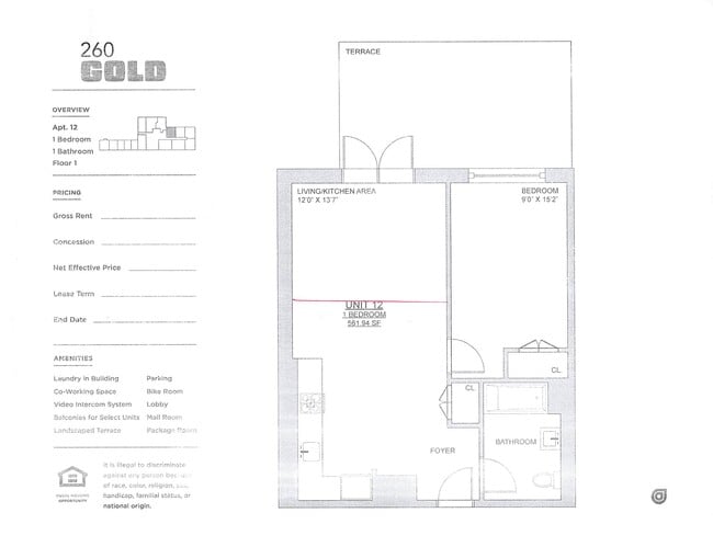 Floorplan - 260 Gold