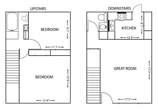Floorplan - Tree Hill Apartments & Townhomes