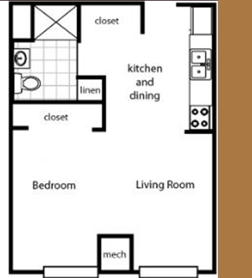 1BR/1BA - Columbus Park Plaza