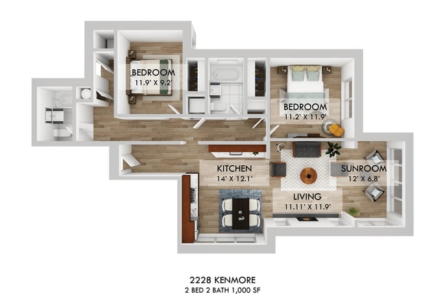 Floorplan - 2228 Kenmore