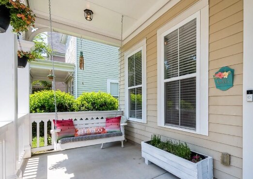 Cozy front porch for your morning coffee - 133 Kensington St