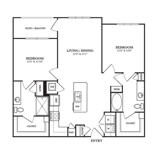Floorplan - Rocklyn at Samuels Ave