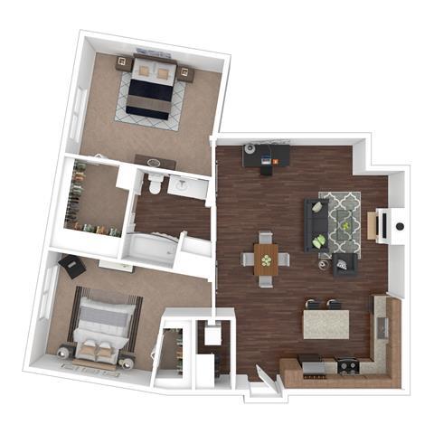 Floorplan - 2626 South Side Flats