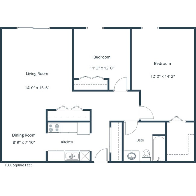 Floorplan - Sterling Pointe Apartment Community