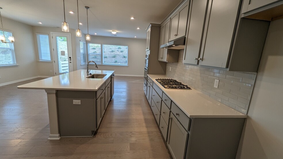 Kitchen view from pantry - 1276 Brawley School Rd