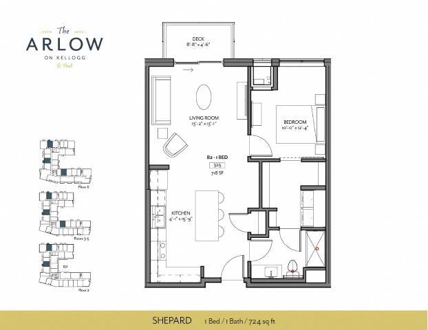 Floorplan - The Arlow on Kellogg