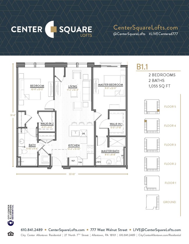 Floorplan - Center Square Lofts West