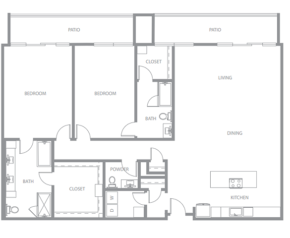 PH2 Floorplan - Twelve Cowboys Way