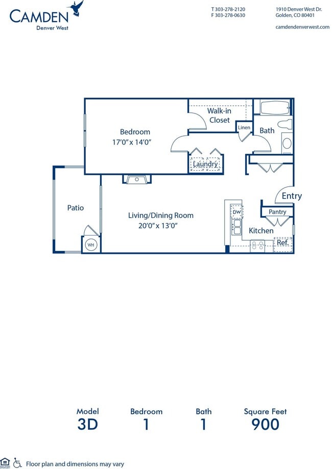 Floorplan - Camden Denver West