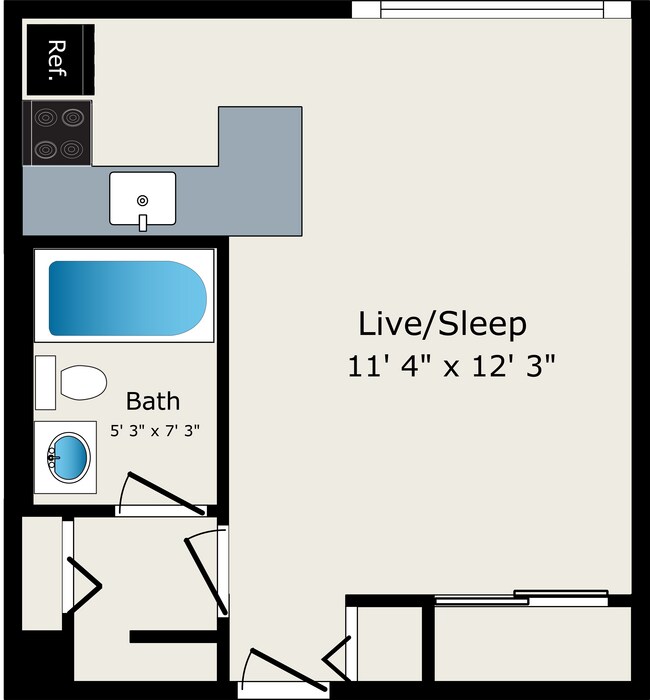 Floorplan - Reside on Roscoe