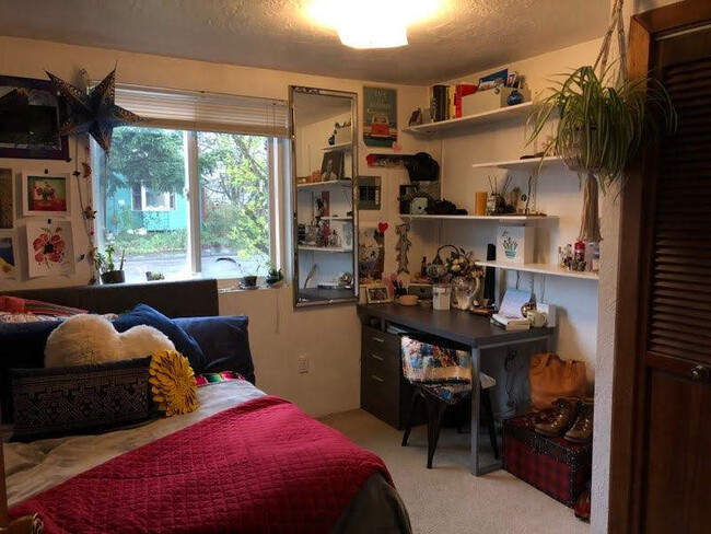 One of two north-end bedrooms. Shelving is permanent - 804 NW 29th St