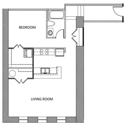 1BR/1BA - The Hancock Building