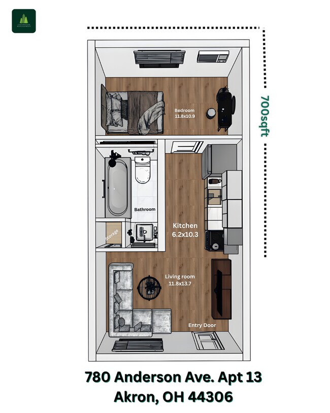 Building Photo - A comfortable 1 Bedroom with 1 Bathroom apartment in Anderson Avenue