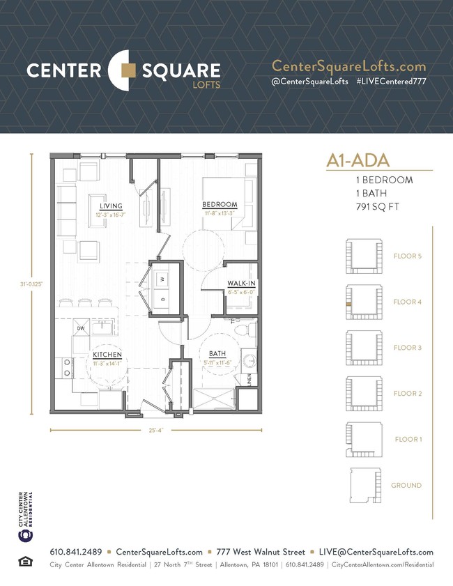 Floorplan - Center Square Lofts West