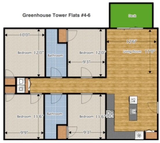 Greenhouse Tower Flats #4-6 - The Greenhouse