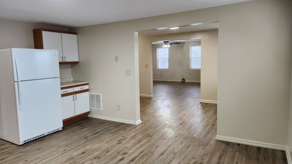 Kitchen looking into dining room and livingroom - 15 Canal St