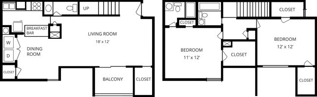 2BR/2.5BA - Rock Creek Apartments
