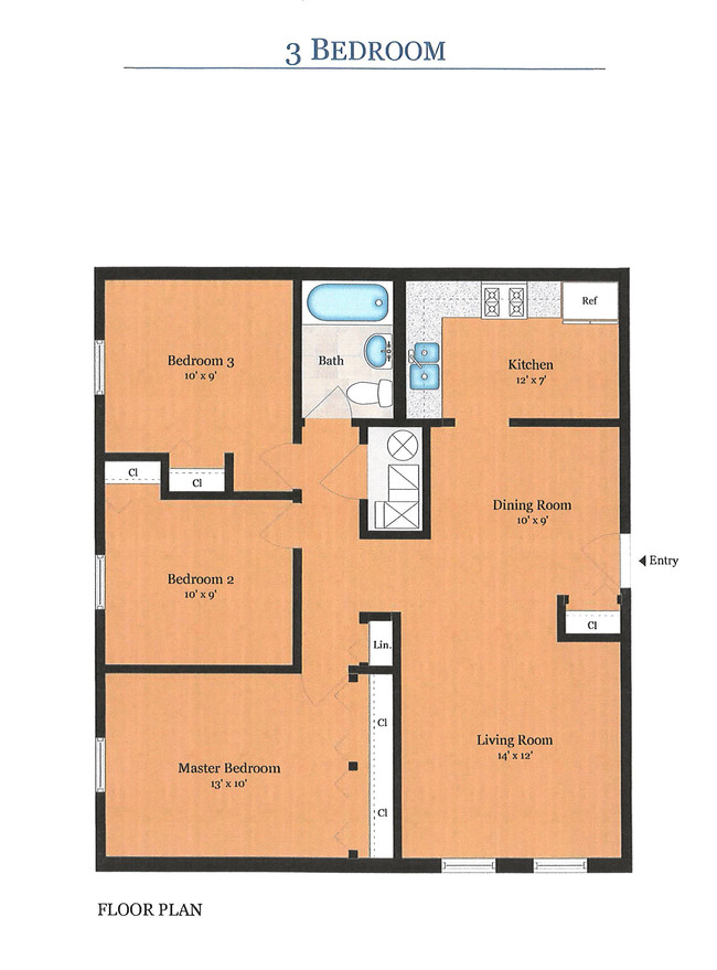 Floorplan - Vermilion Garden Apartments