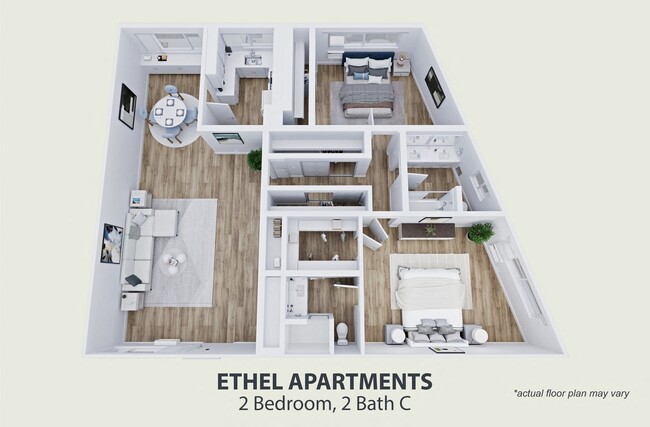 Floorplan - Ethel Avenue Apartments