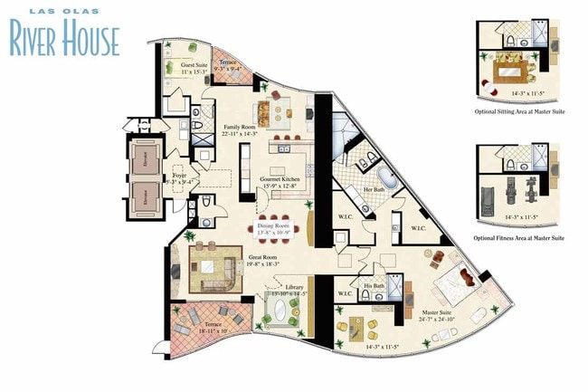 2BR/2.5BA - Las Olas River House