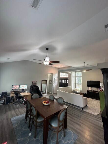 Dining Room/Living Room/Office/Front Door (looking right) - 121 Candleberry Cir