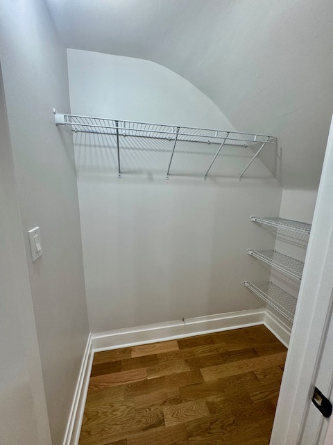 walk in closet by office alcove - 4200 N Damen Ave