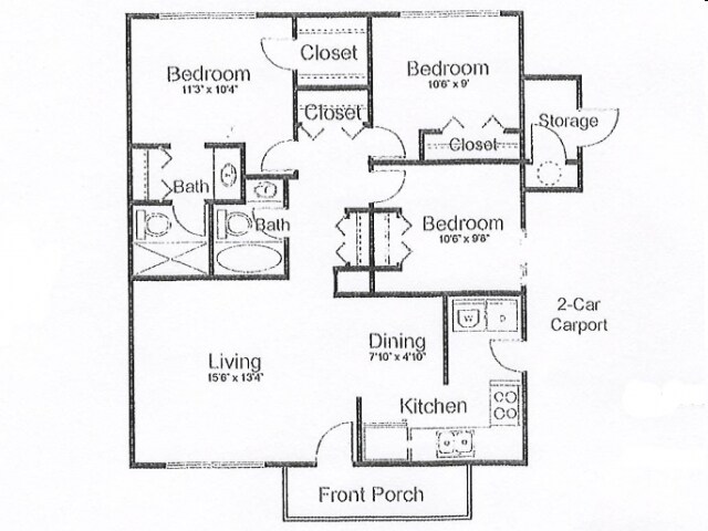 3BR/2BA - Summerstone Duplexes
