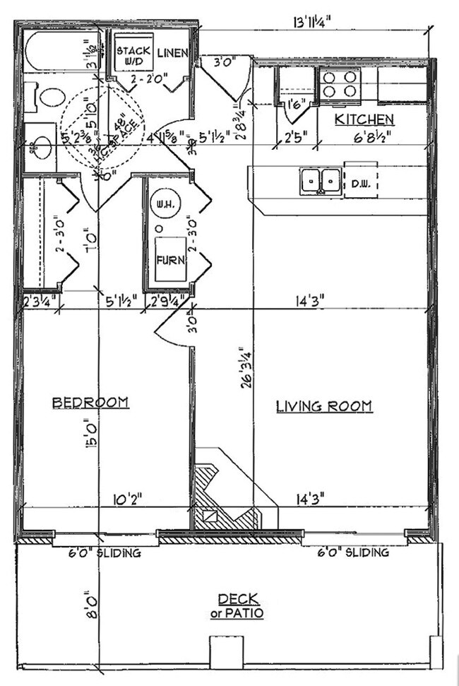 750 SF Floor Plan - Autumn Ridge