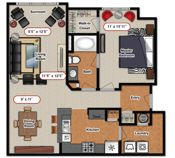 Floorplan - Northpoint Villas