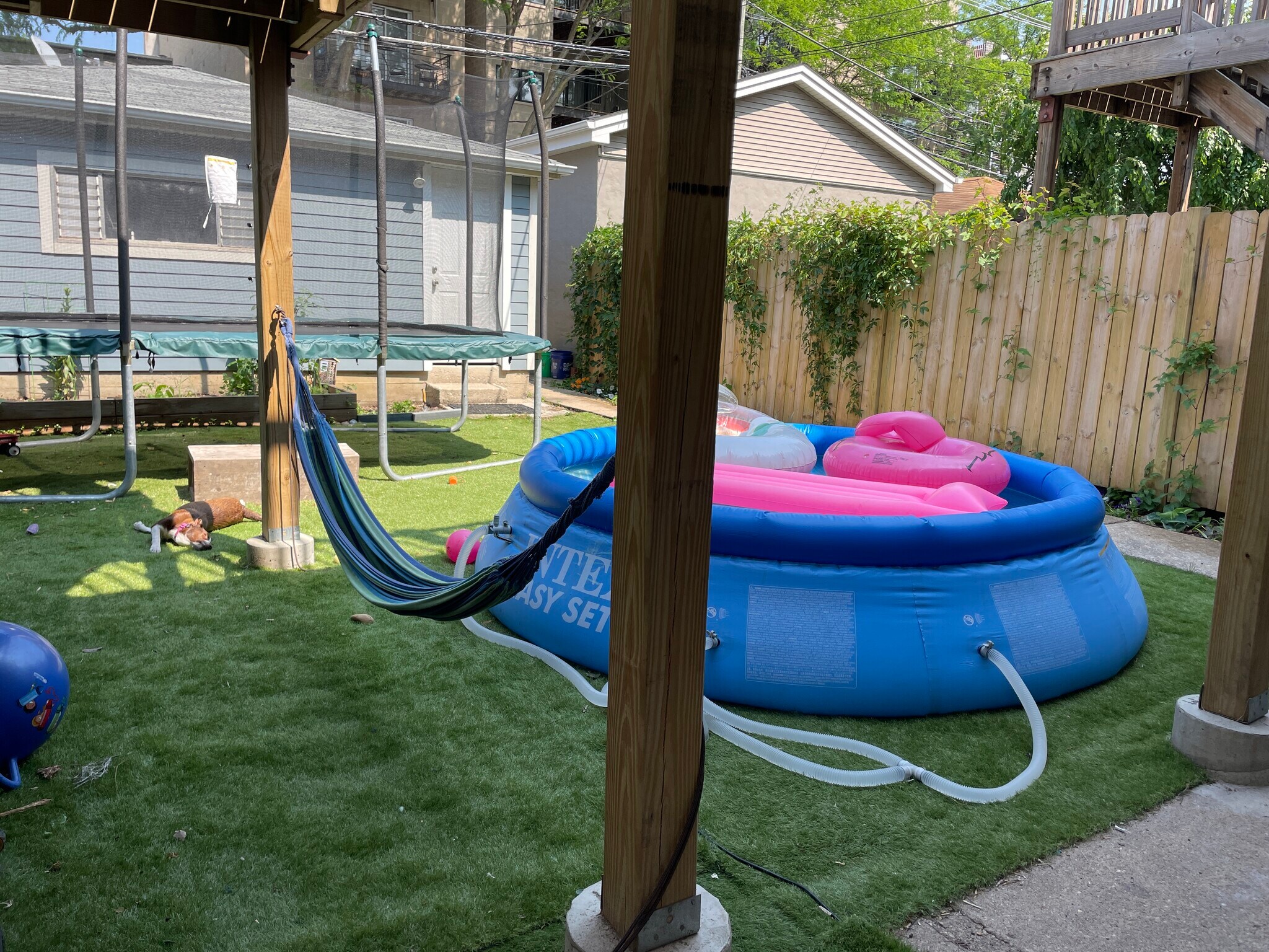 Large backyard (pool and trampoline will be removed) - 2721 N Marshfield Ave