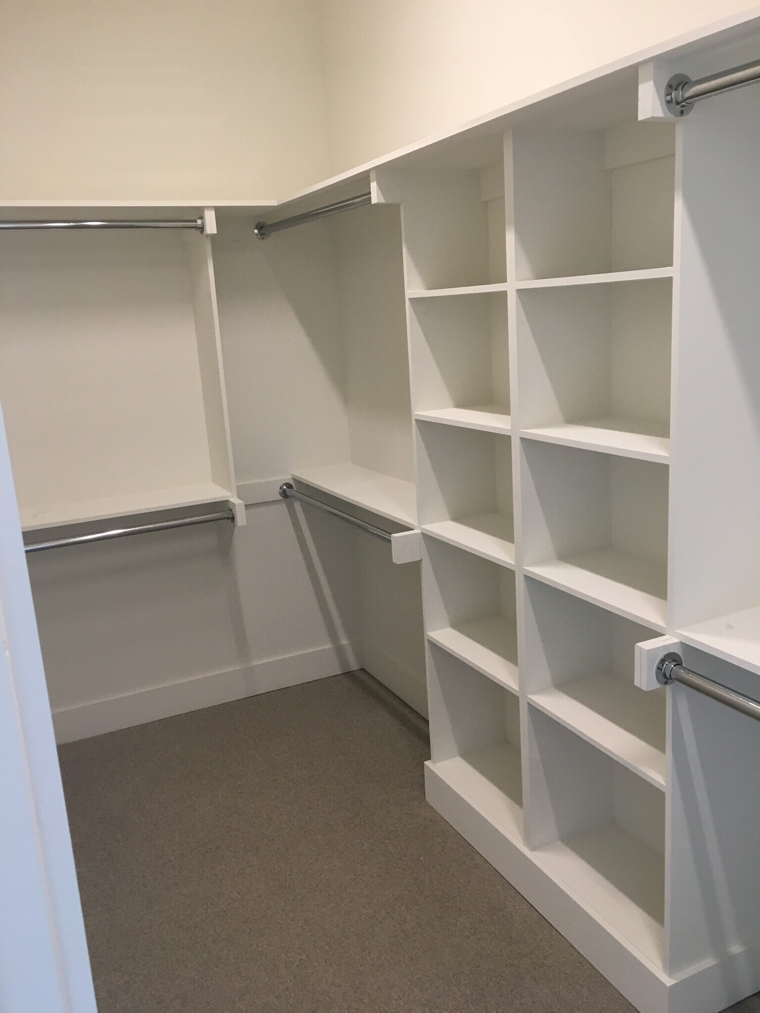 Large walk in closet in master with in wall safe hidden behind door - 3923 Cole Ave